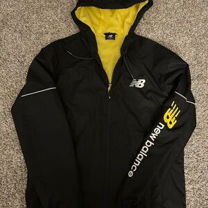 Black & Yellow New Balance Windbreaker
